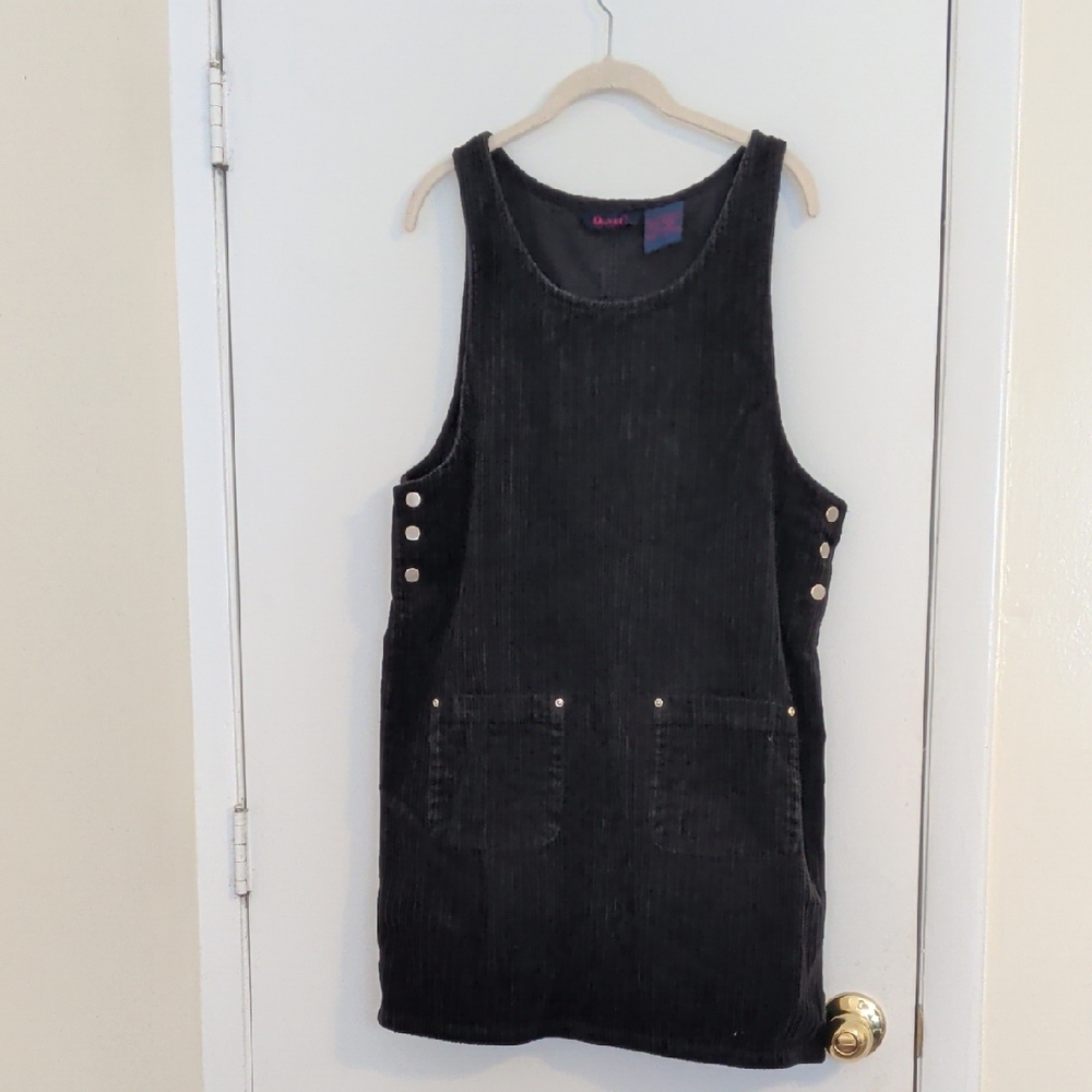 Vintage Denim&Co Black Corduroy Dress